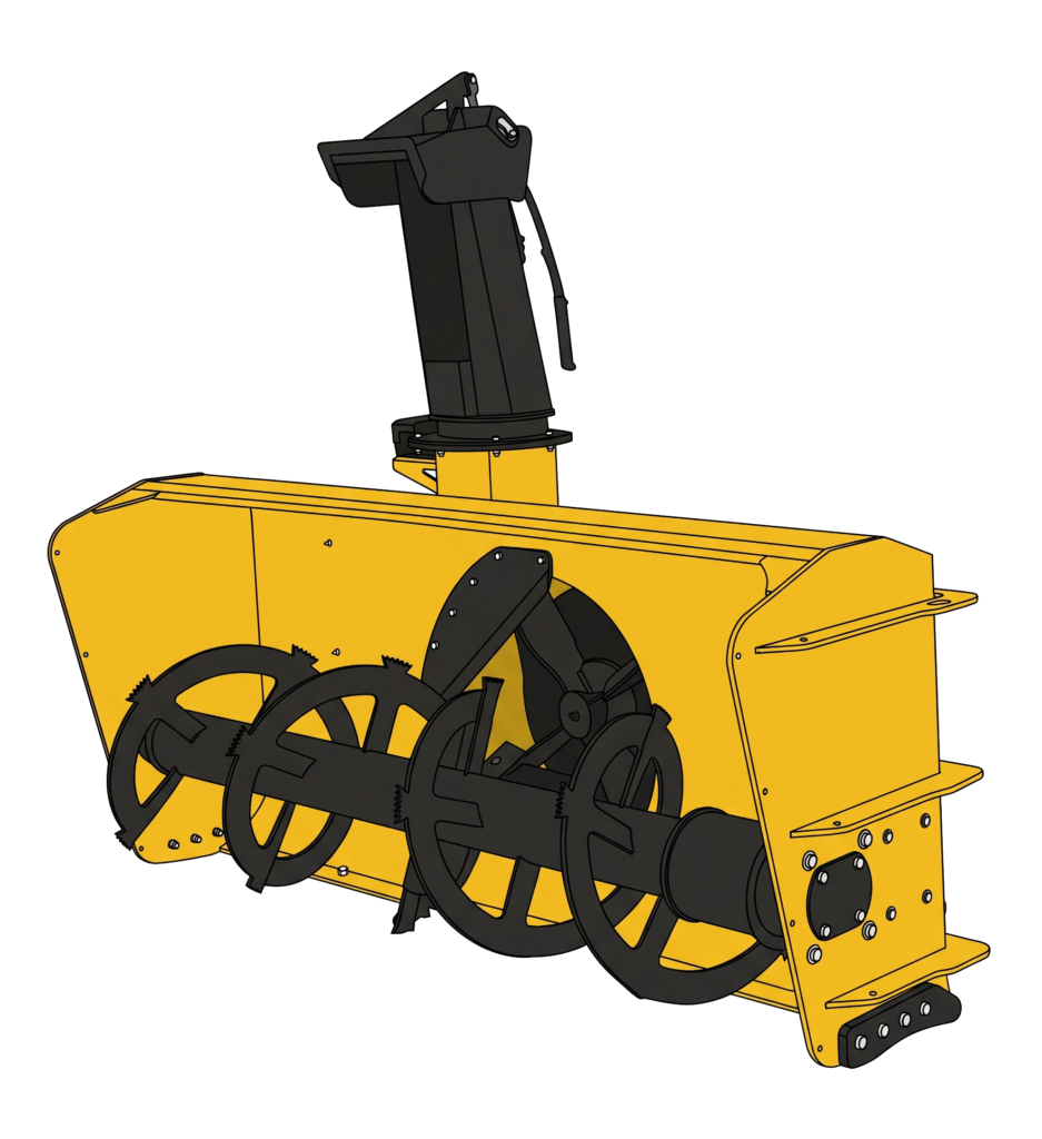 HitchDoc HDS7100 hydraulic snowblower illustration